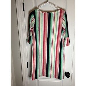 Crown & Ivy Women multi color stripe Casual Dress XS summer boho